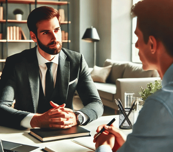 Personalgespräch | Mitarbeitergespräch | Ziele, Wünsche, Kritik. Bild ChatGPT, DALL-E