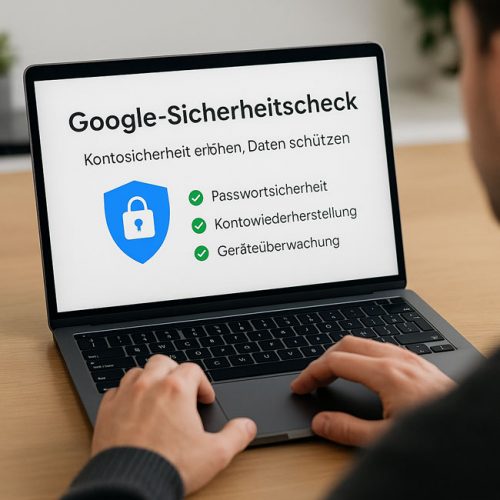 Google-Sicherheitscheck | Konto-Sicherheit.. Bild: ChatGPT [Bild mit KI erstellt]