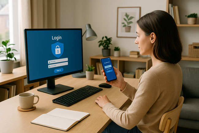 Microsoft Authenticator-App | Passwortmanager | Passkeys. Bild: Bild: ChatGPT (Bild mit KI erstellt)