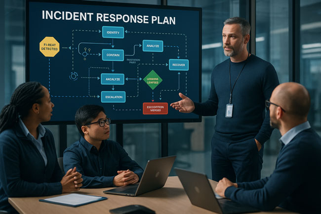 IR-Plan | Notfall-Plan. Bild: ChatGPT (Bild generiert mit KI)