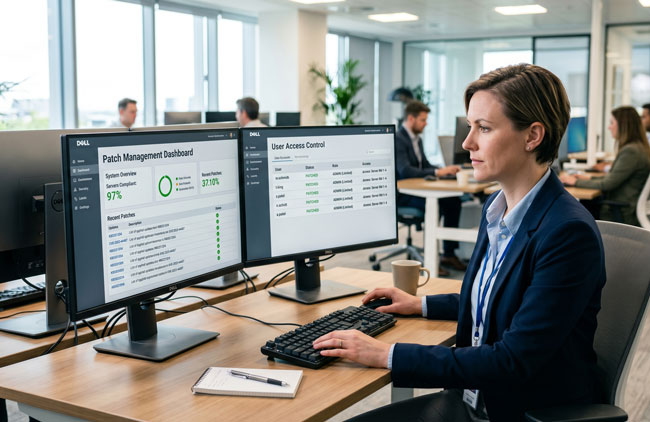 Microsoft-Schwachstellen: Effektives Patch-Management schützt vor dem Missbrauch privilegierter Zugriffsrechte. Bild: Gemini (Bild erstellt mit KI)