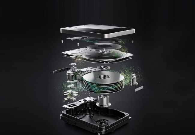 Mozaic™: Einzelnen Bestandteile der Festplattenplattform. Bild: ©Seagate®