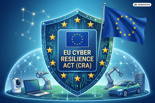Schutzschild über KRITIS: Die Meldepflichten des Cyber Resiliance Acts Bild: Gemini (Bild mit KI erstellt)